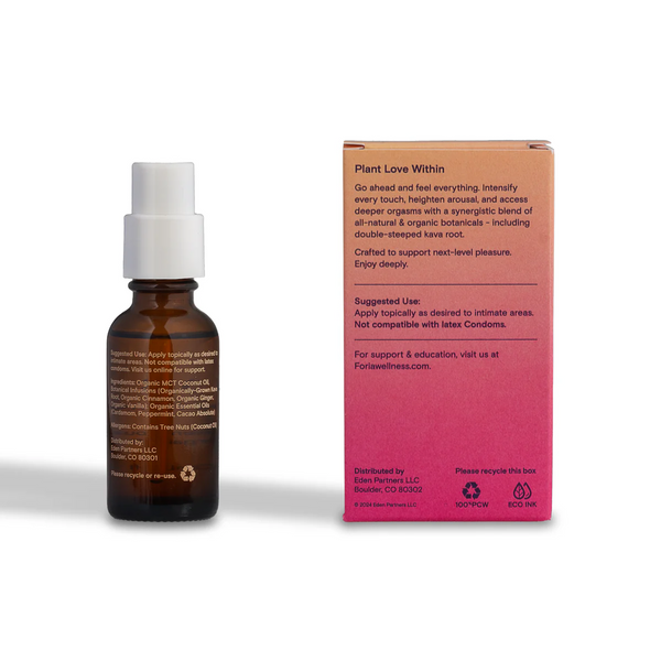 FORIA Intimacy Awaken Arousal Oil with Organic Botanicals  30ml / 1oz