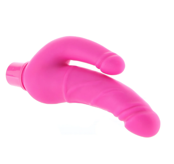 Power Stud Rechargeable Over & Under Vibe in Pink