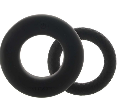 Link Up Optimum Vibrating Ring Set in Black