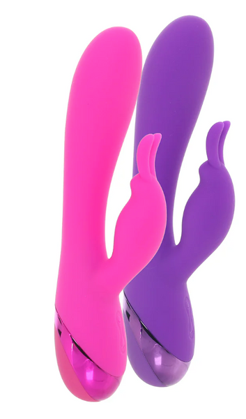 BOGO! Silicone Rabbit Vibes in Purple & Pink