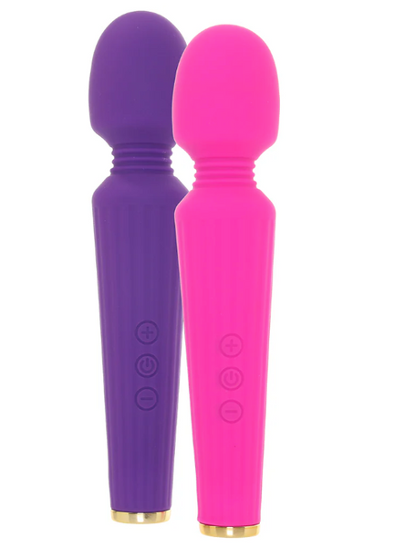 BOGO! Silicone Wand Vibes in Purple & Pink